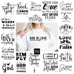 20 Christian Quotes SVG - [Digital File]