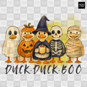Duck Duck Boo Halloween PNG | Silly Duck Halloween | Halloween Characters