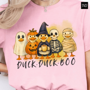 Duck Duck Boo Halloween PNG | Silly Duck Halloween | Halloween Characters