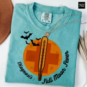 Diagnosis: Full Moon Fever PNG | Medical Halloween PNG