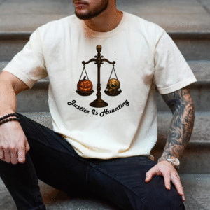 Justice is Haunting PNG | Halloween Quote PNG